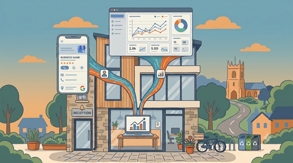 google analytics business profile header image